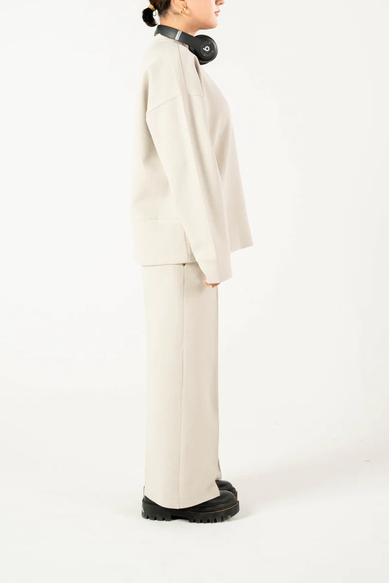 CREAM CO-ORDS SET